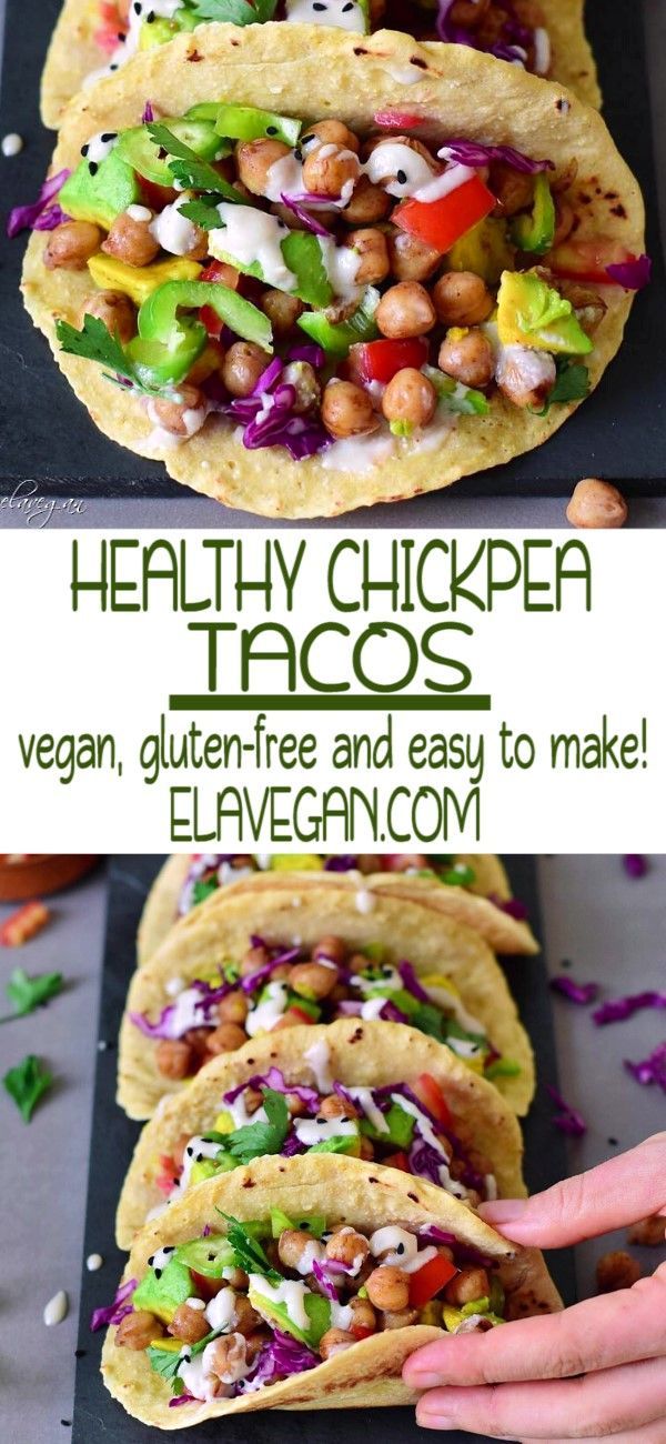 Vegan Chickpea Tacos -   18 healthy recipes Mexican gluten free ideas