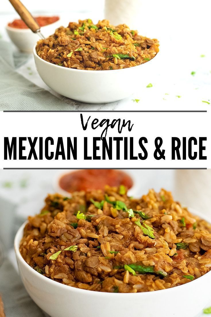 Vegan Mexican Rice and Lentils -   18 healthy recipes Mexican gluten free ideas