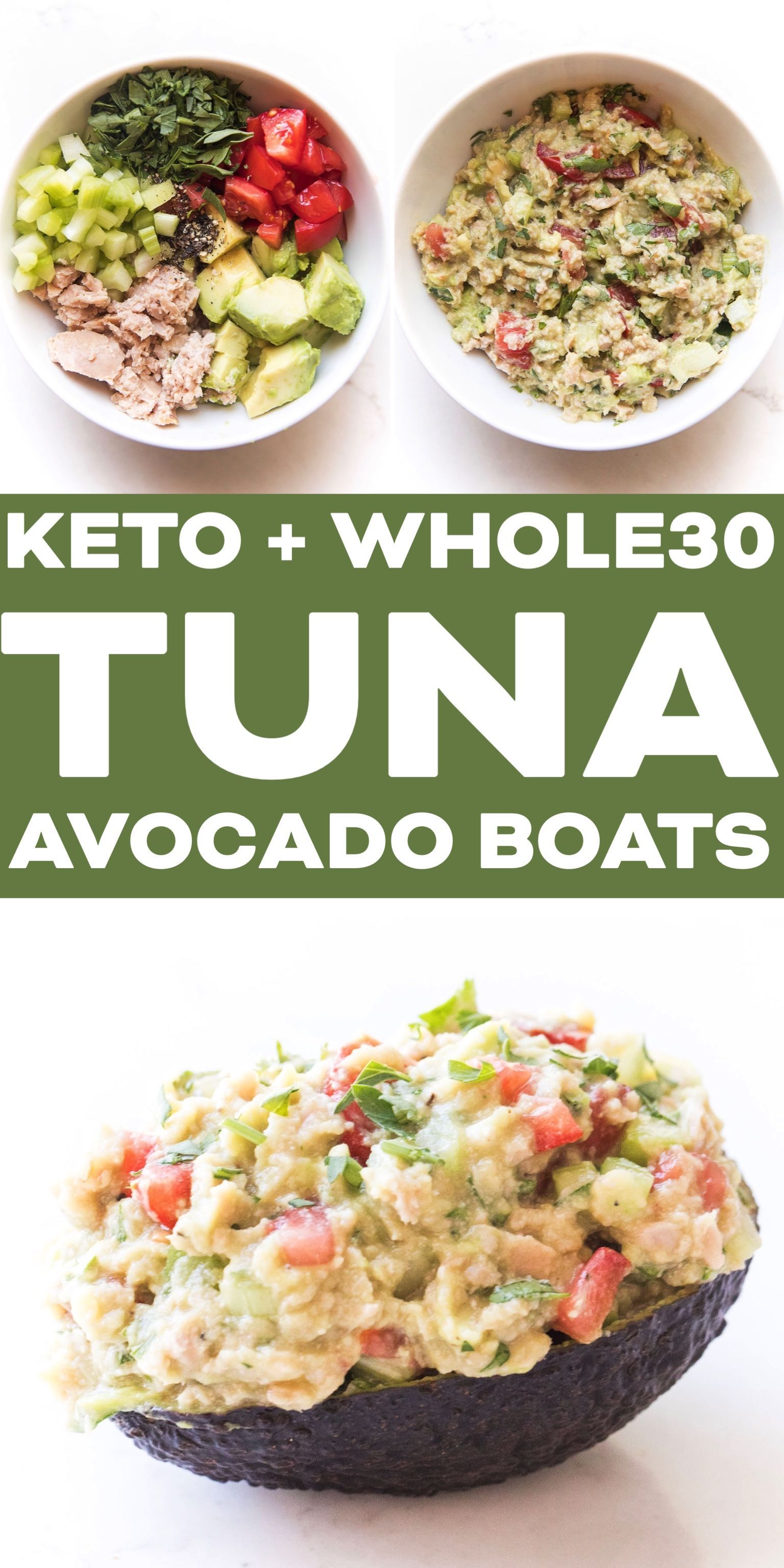 Whole30 + Keto Tuna Avocado Boats -   18 healthy recipes Tuna dairy free ideas