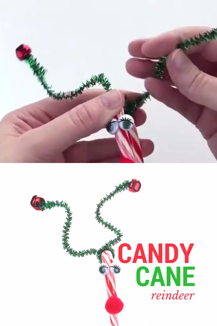 DIY Candy Cane Reindeer Craft -   18 holiday Girl candy canes ideas