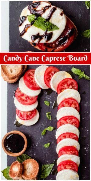 Candy Cane Caprese Board -   18 holiday Girl candy canes ideas