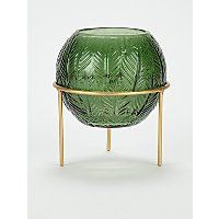 Green Planter With Gold Effect Stand | Home | George -   18 room decor Green planters ideas