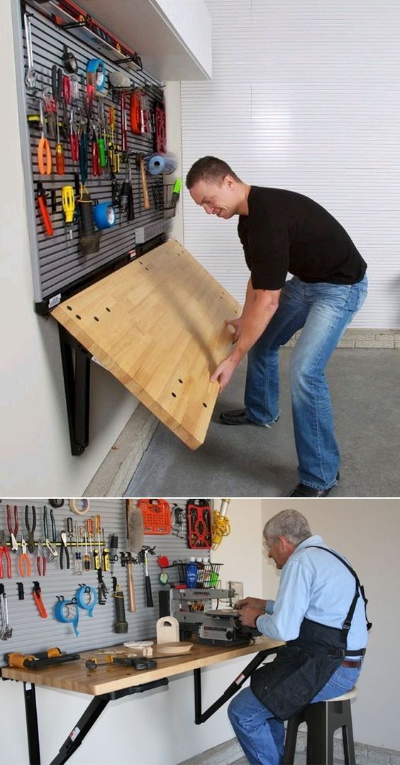 Ditch the Workbench Legs - Bench Solution Folding Workbench -   19 diy projects Storage decor ideas