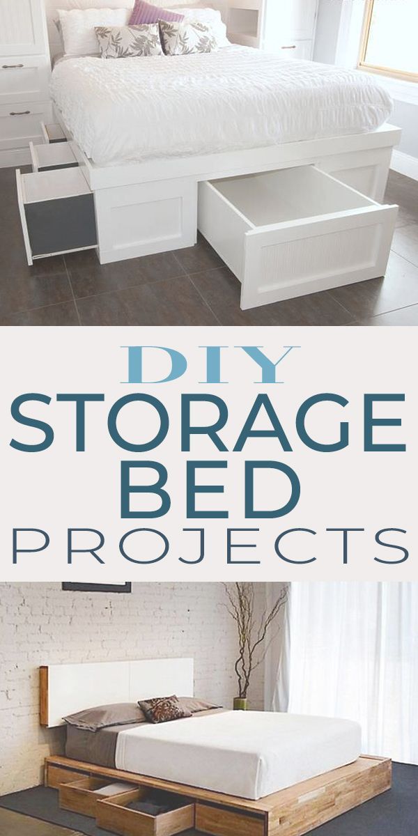 DIY Storage Bed Projects! -   19 diy projects Storage decor ideas