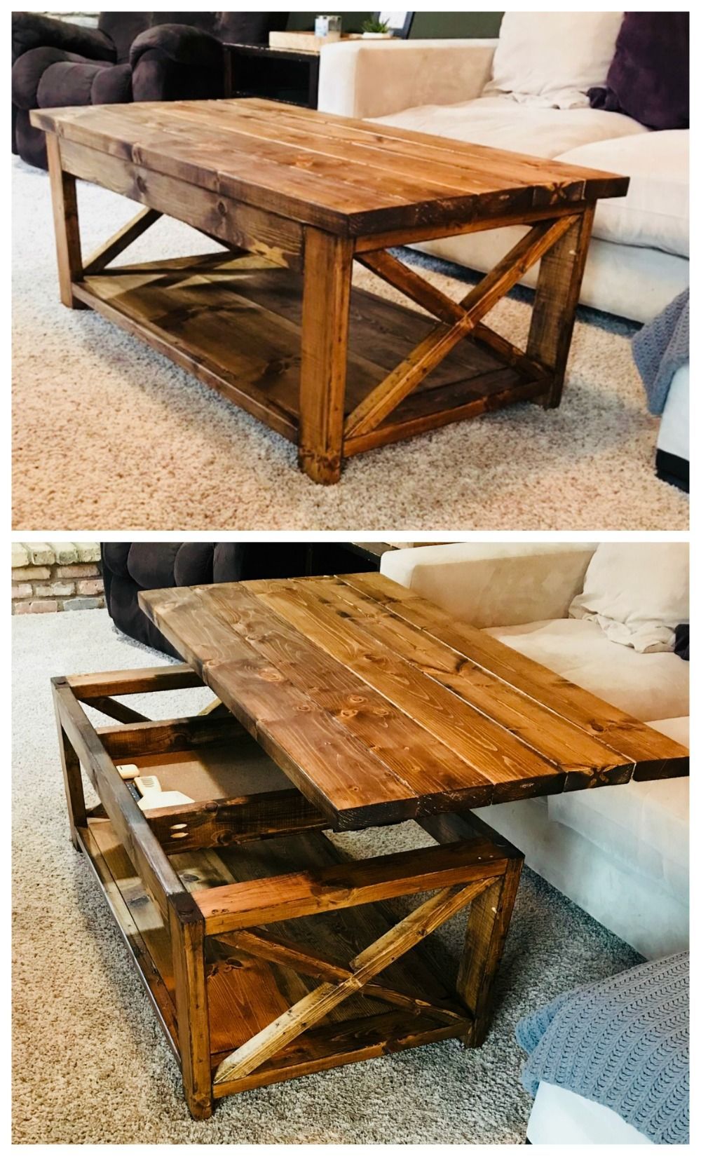 Lift Top Coffee Table | Ana White -   19 diy projects Storage decor ideas