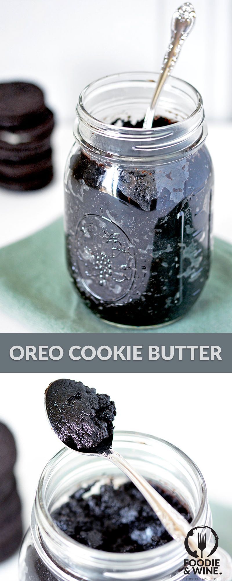 Oreo Cookie Butter - Foodie and Wine -   20 desserts Oreo god ideas
