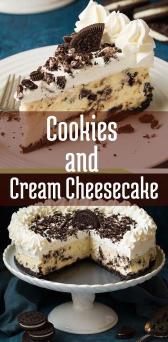Cookies and Cream Cheesecake -   20 desserts Oreo god ideas