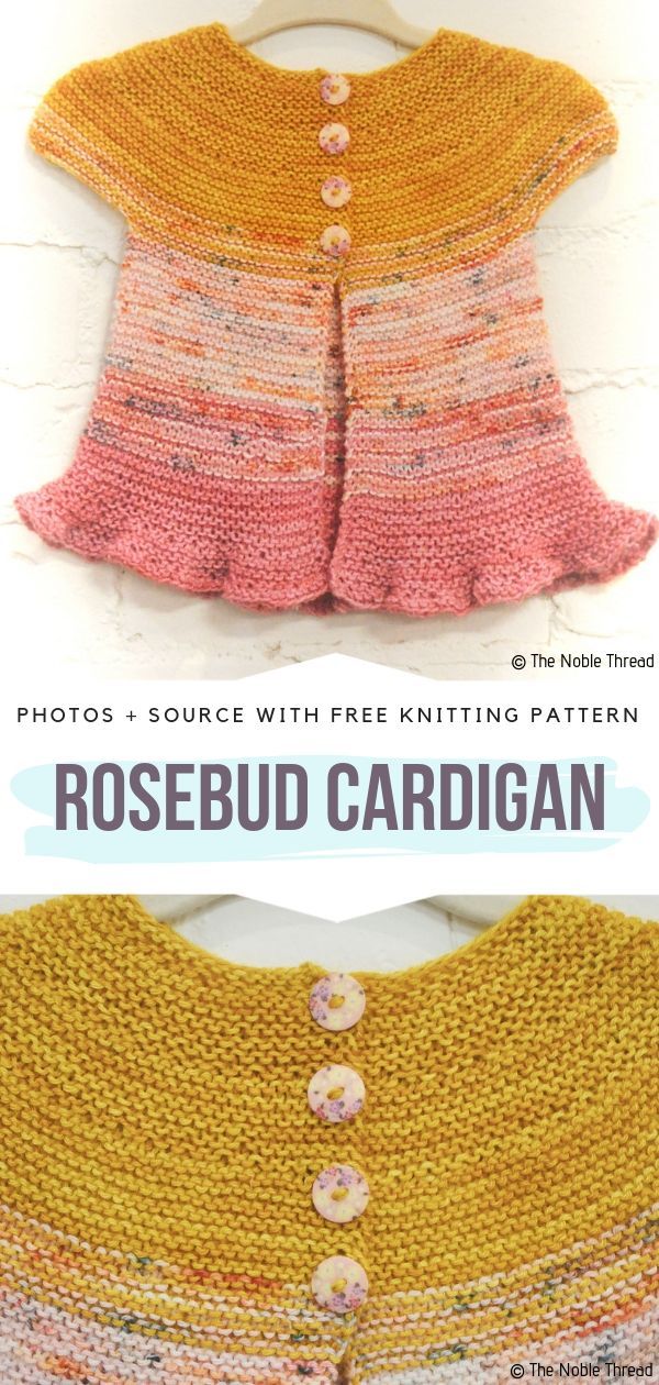 Rosebud Cardigan Free Knitting Pattern -   20 knitting and crochet Free Patterns girls ideas