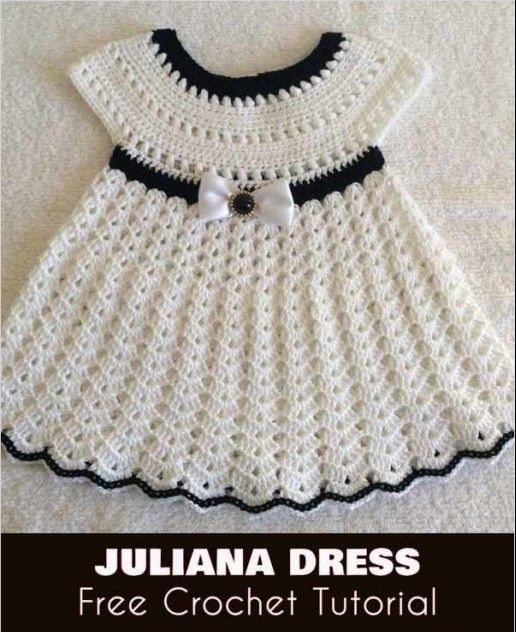 Juliana Dress Free Crochet Tutorial -   20 knitting and crochet Free Patterns girls ideas