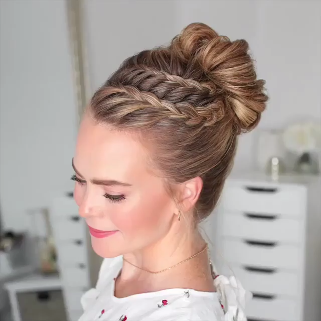 Braided Hair Bun Video! -   21 hair Videos women ideas