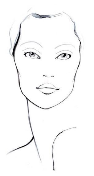 68 Ideas Makeup Face Charts Blank For 2019 -   8 makeup Face sketch ideas