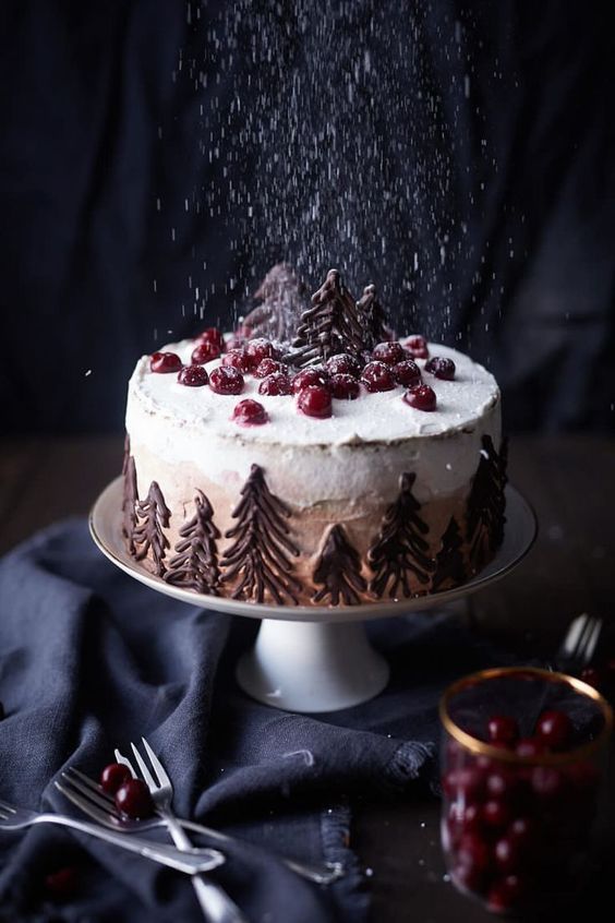 Black Forest Cherry in the Winter Edition -   9 cake Black Forest cherry cupcakes ideas