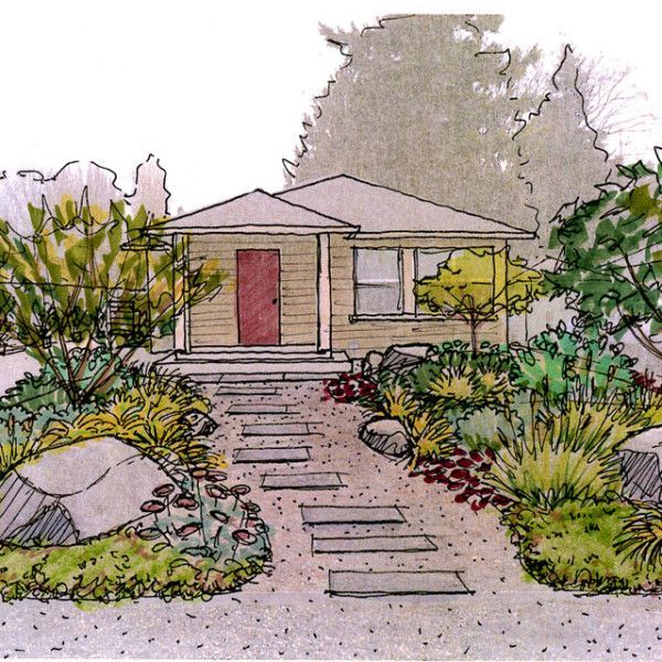 From Concept to Reality, a Garden Designer's Journey -   9 garden design Sketch perspective ideas