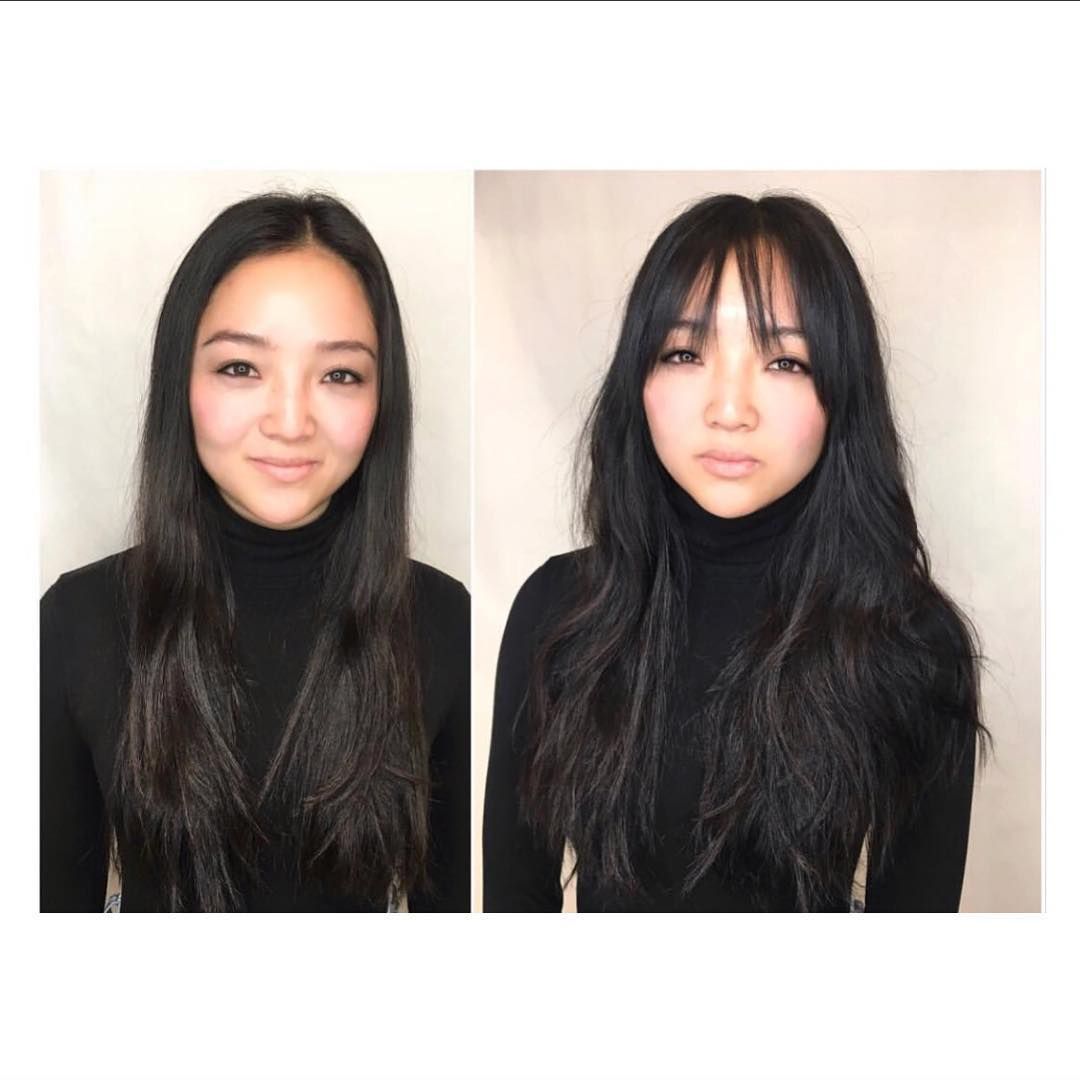 I Can't Stop Looking at These Bangs Transformations and Now I Want Bangs -   9 makeup Light bangs ideas