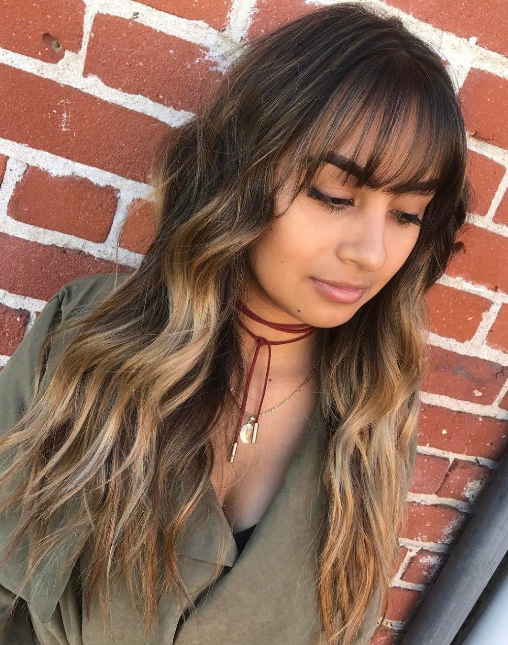 9 makeup Light bangs ideas