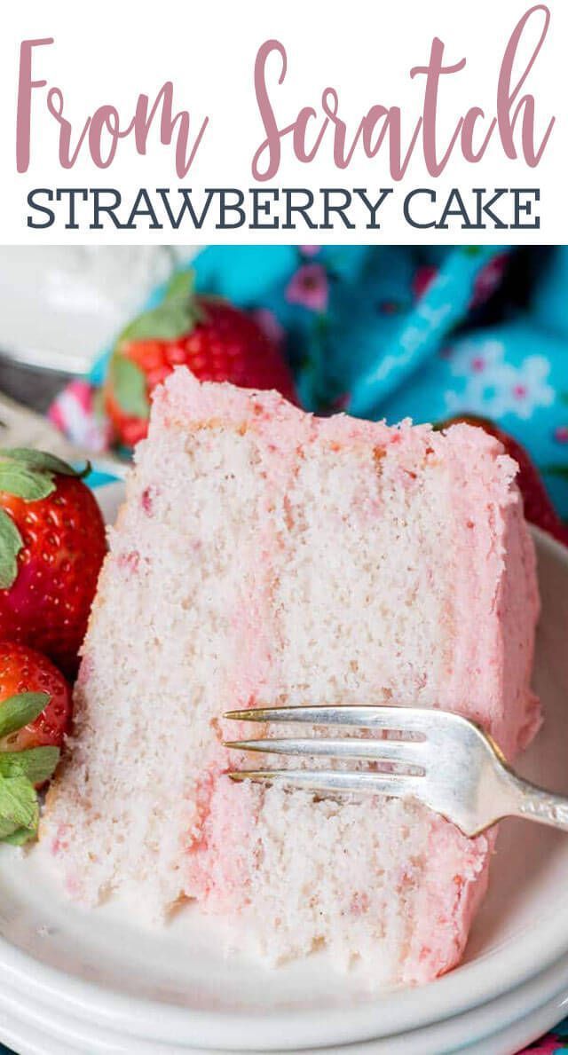 Homemade Strawberry Cake Recipe {From Scratch w/ Fresh Strawberries} -   11 cake Strawberry wallpaper ideas
