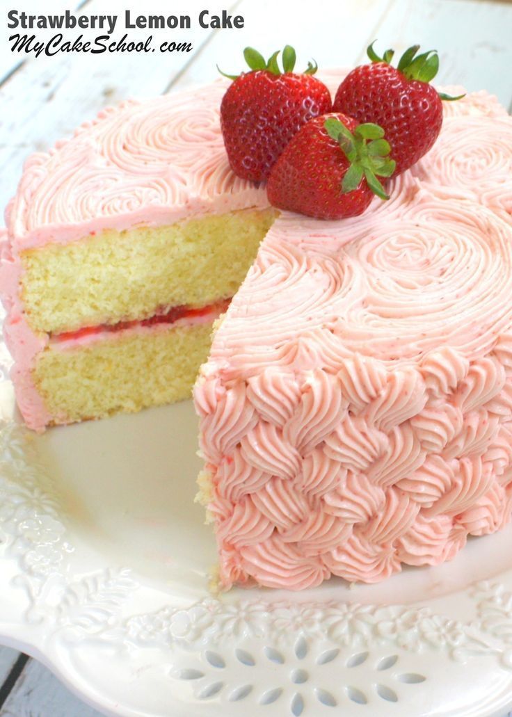 Strawberry Lemon Cake -   11 cake Strawberry wallpaper ideas