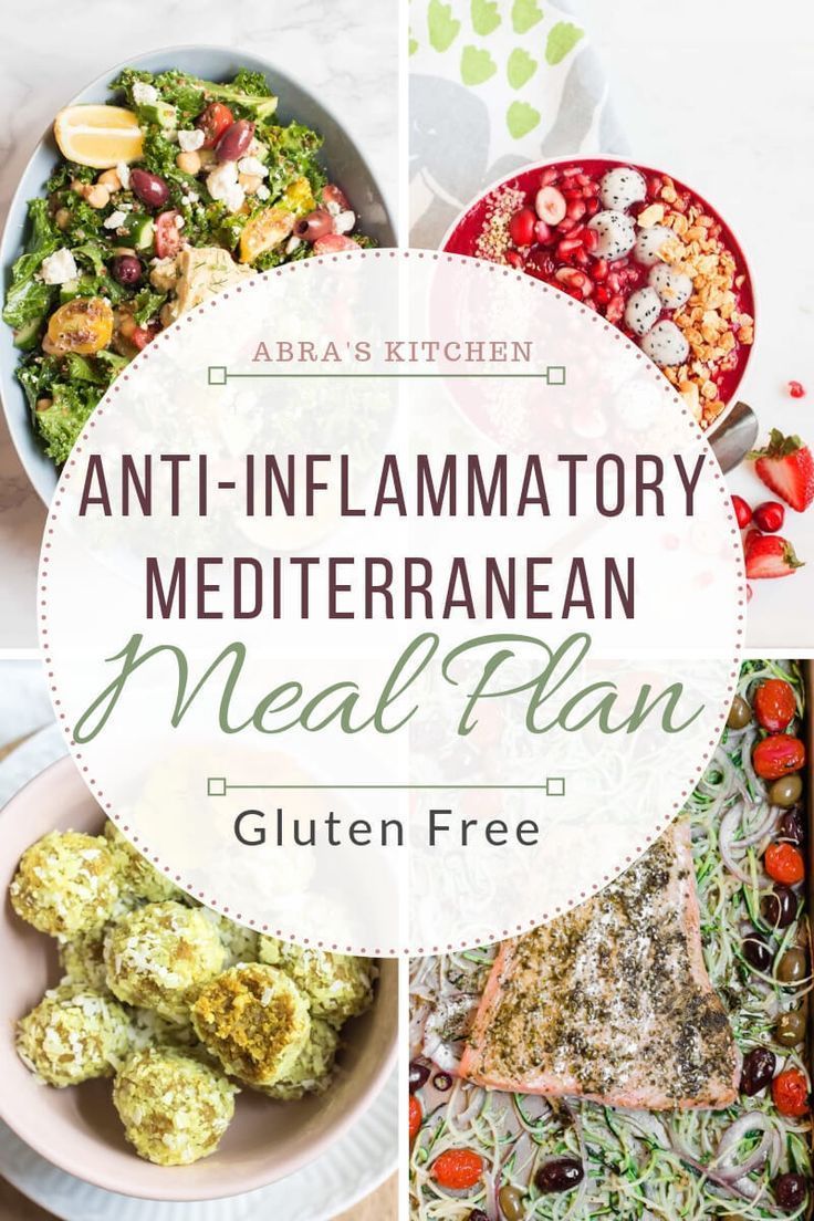 Anti-Inflammatory Mediterranean Meal Plan (Gluten Free) -   11 gerd diet Recipes ideas