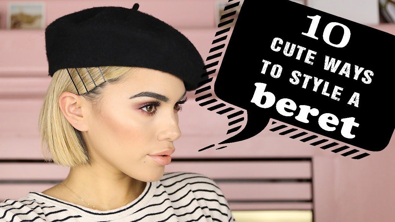 10 CUTE and TRENDY ways to style a BERET for Short Hair | Tutorial -   11 hairstyles Korean google ideas