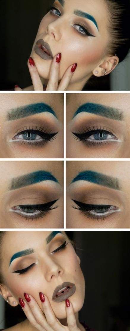 11 makeup Lips blue ideas