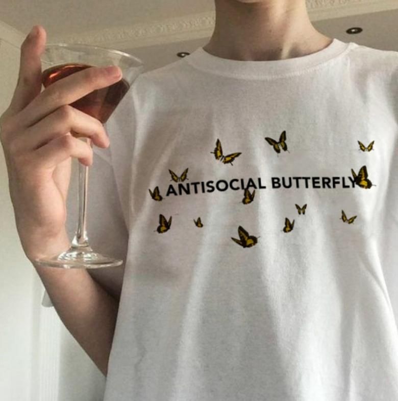 Antisocial Butterfly Tee -   13 DIY Clothes Tumblr watches ideas