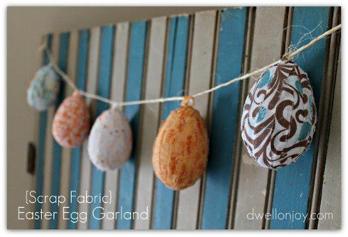 13 fabric crafts Easter plastic eggs ideas