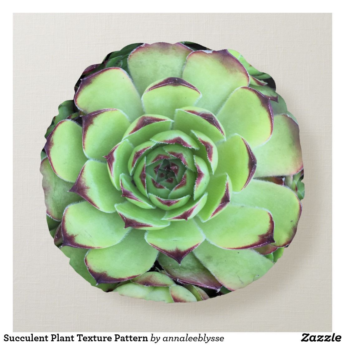 Succulent Plant Texture Pattern Round Pillow | Zazzle.com -   13 plants Texture landscapes ideas