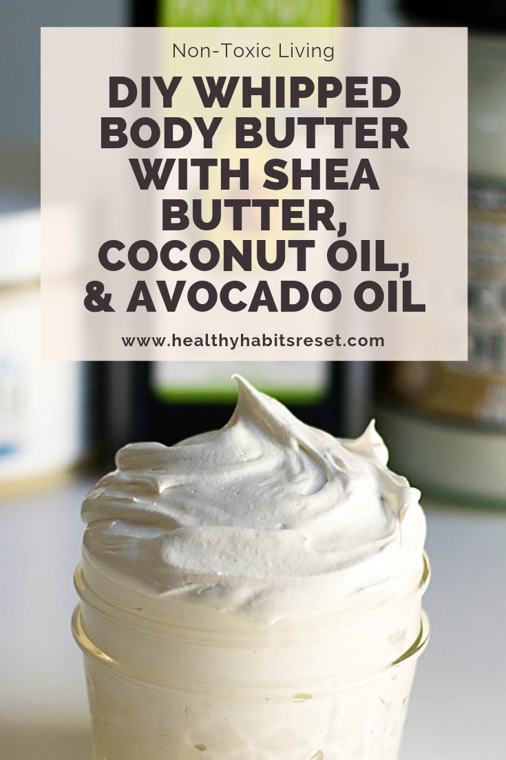 DIY Whipped Body Butter with Shea Butter, Coconut Oil, and Avocado Oil -   13 skin care Dry coconut oil ideas