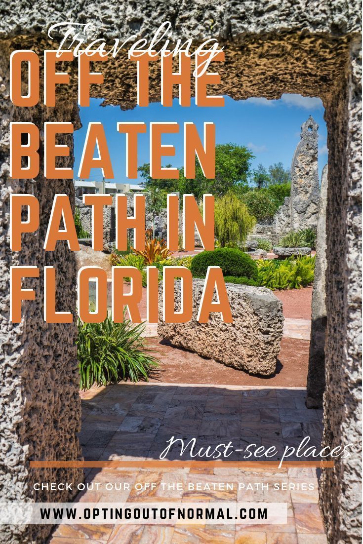 Off the Beaten Path in Florida. Unique and Different Things to Do in Florida - Opting Out of Normal -   13 travel destinations Florida trips ideas