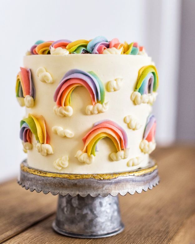 14 cake Rainbow boy ideas