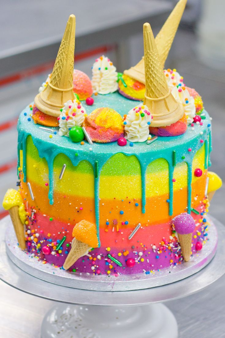 14 cake Rainbow boy ideas