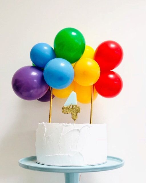 Balloon Cloud Cake Topper DIY/Balloon Garland Cake Banner /Rainbow Cake Decoration  / Any Colours / Birthday Cake Topper / Boy /Unicorn/Girl -   14 cake Rainbow boy ideas