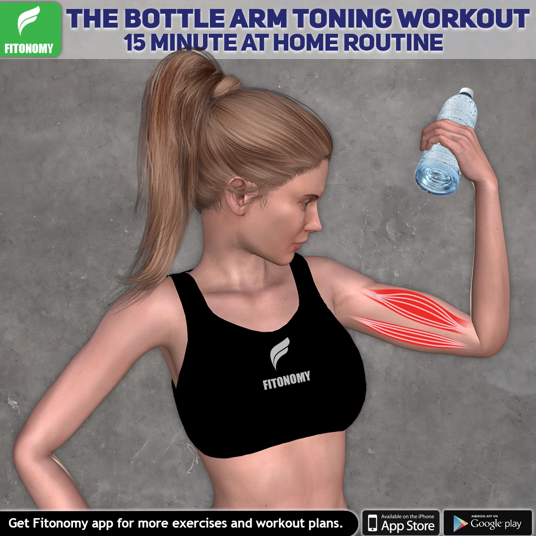 Water Bottle Exercise - Effective Arm Toning Workouts -   14 fitness Training simple ideas