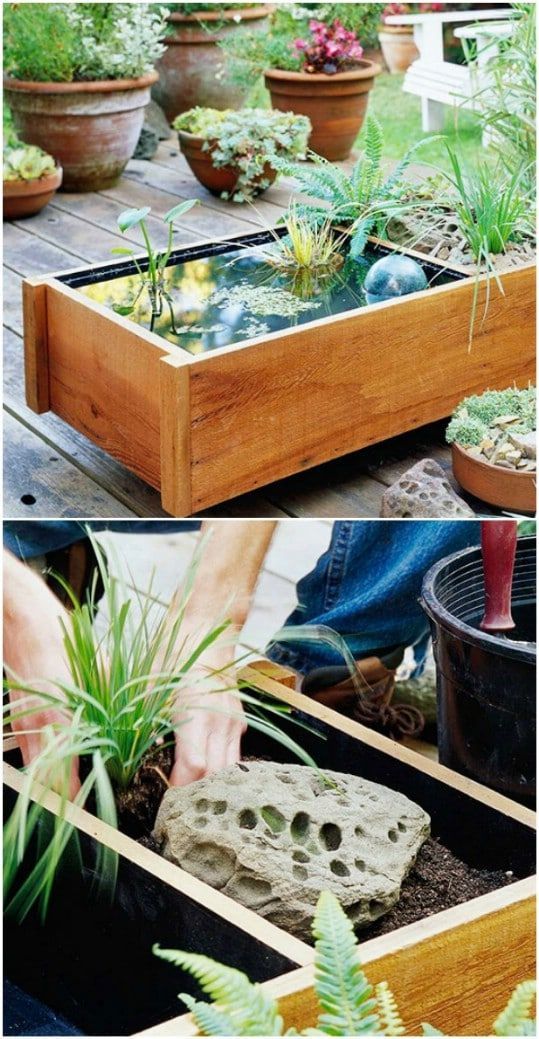 20 Charming And Cheap Mini Water Garden Ideas For Your Home And Garden -   14 garden design Water mini pond ideas