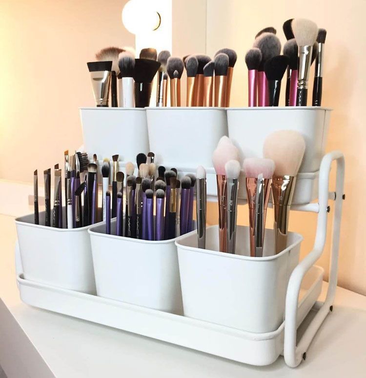 67 Best Small Bathroom Storage Ideas: Cheap Creative Organization (2020) -   14 makeup Organization ideas