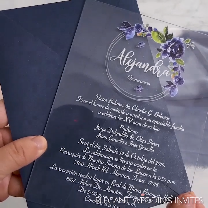Acrylic Wedding Invitation Ideas -   14 wedding Card ideas
