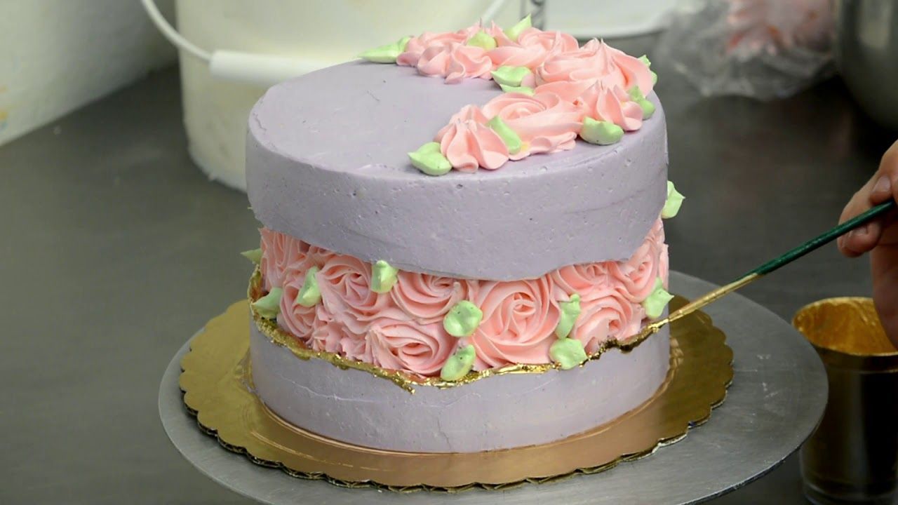 Fault Line Tutorial Video cake - Flower Basket in Middle - Custom but Easy Cake Design -   15 cake Simple middle ideas