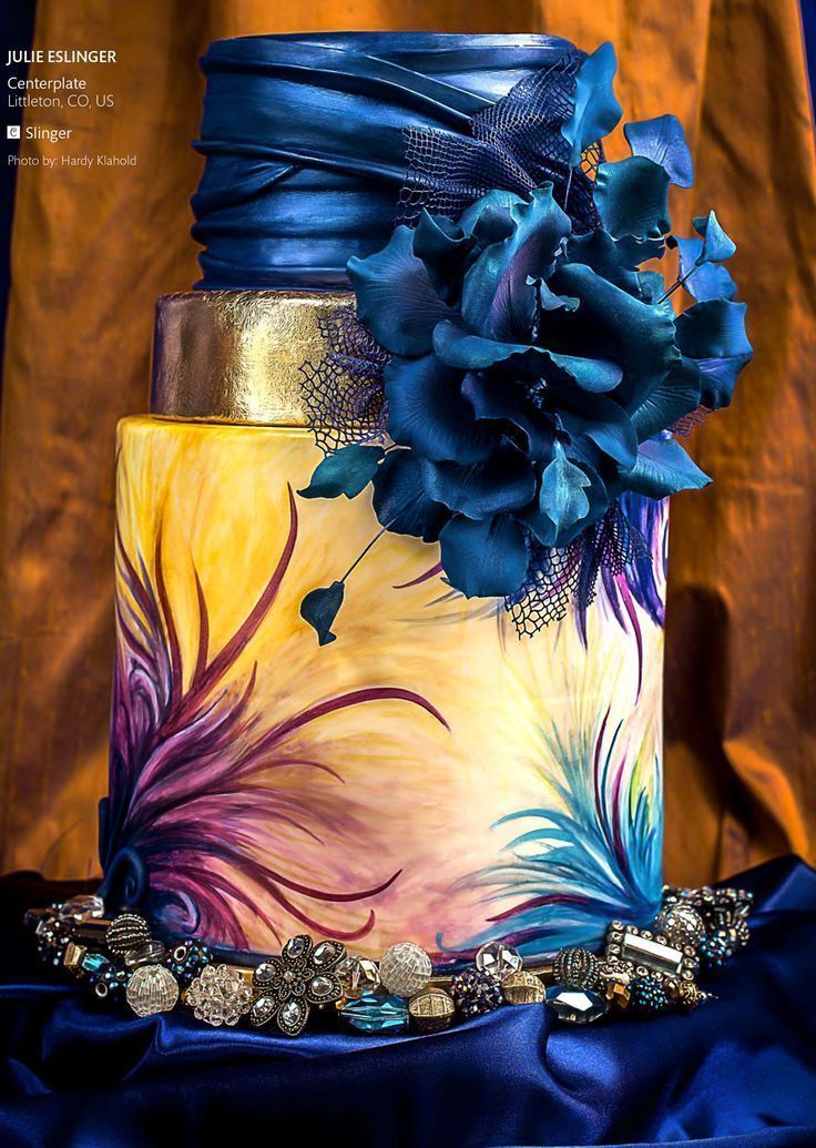 22 Gorgeously Hand Painted Cakes That You Need To Have At Your Wedding -   15 crazy cake Designs ideas