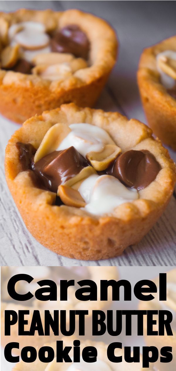 Caramel Peanut Butter Cookie Cups - This is Not Diet Food -   15 desserts Caramel peanut butter ideas