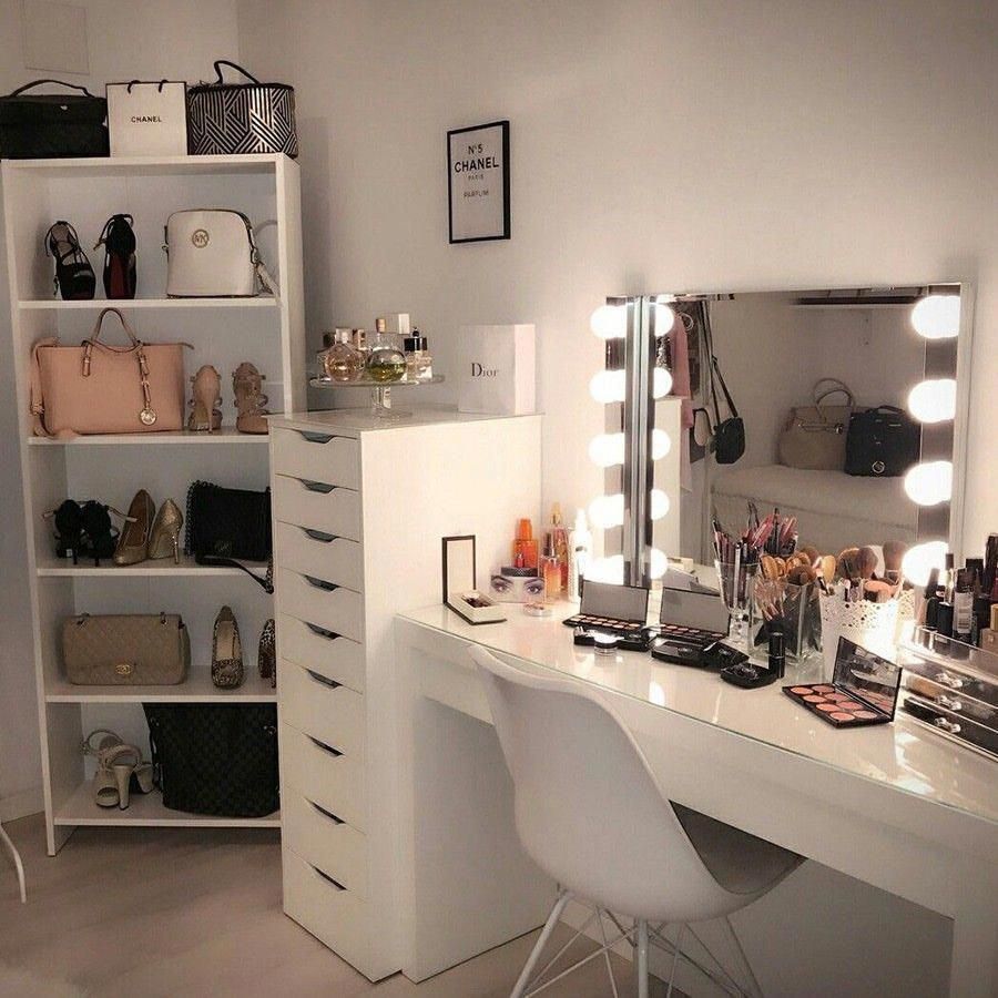 HEMNES Dressing table with mirror - white - IKEA -   15 makeup Room chair ideas