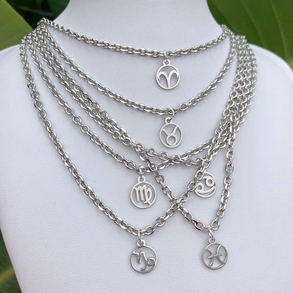 Silver Zodiac Necklace -   15 women’s jewelry Necklace silver ideas