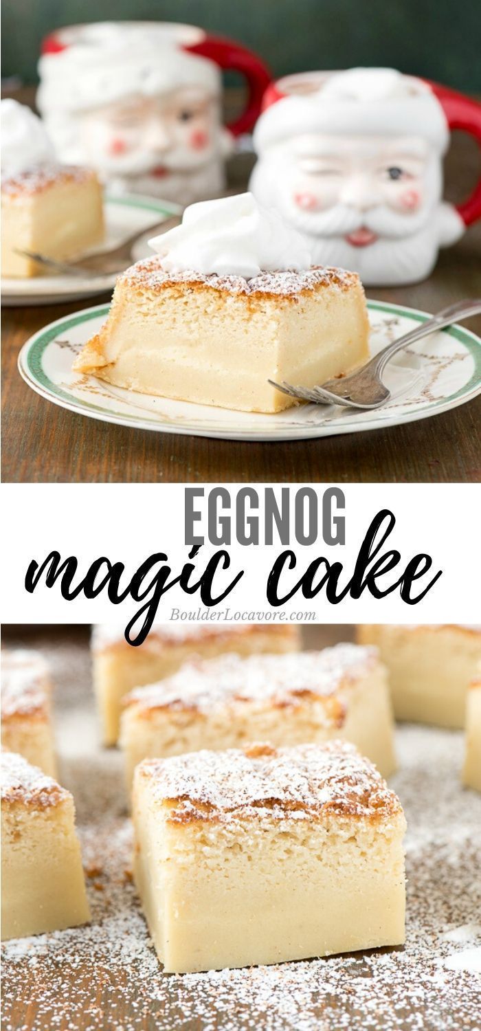 Eggnog Magic Cake - Dessert Recipes -   16 cake Amazing lights ideas