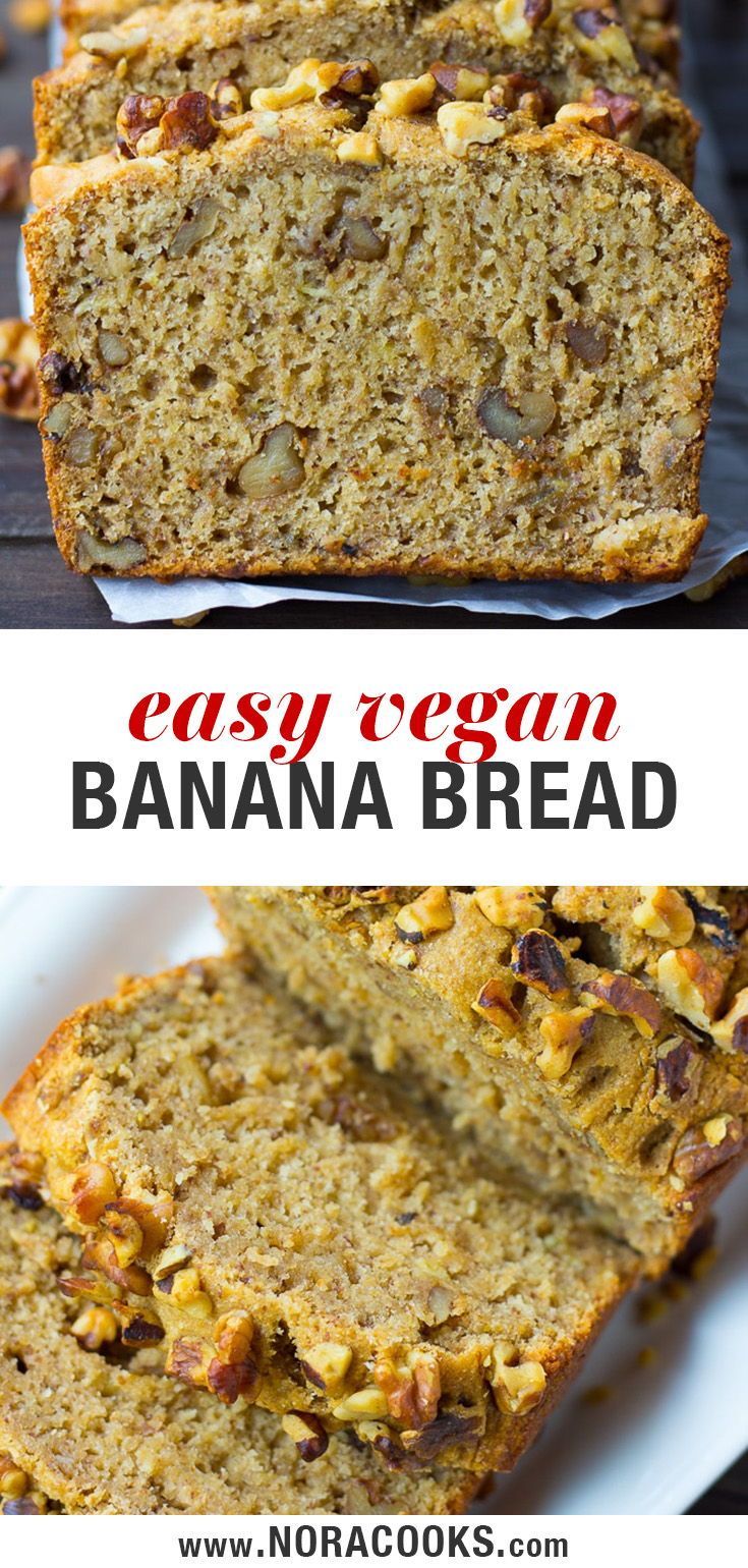 Easy Vegan Banana Bread -   16 healthy recipes Baking banana bread ideas