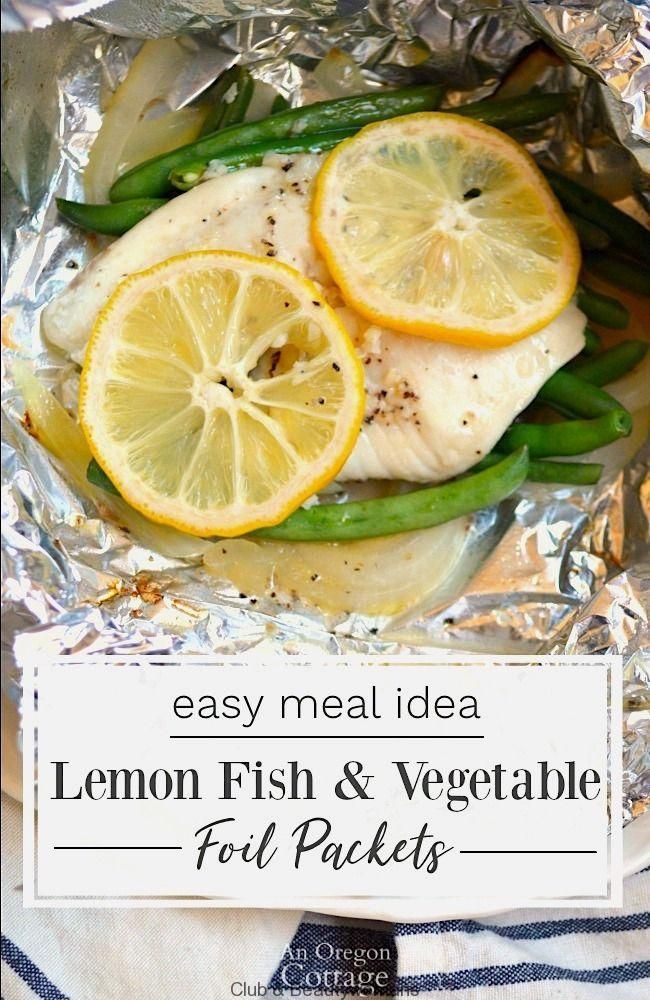 Healthy Lemon Vegetable & Fish Foil Packets (Grill or Oven Bake) - My Blog -   16 healthy recipes Fish foil packets ideas