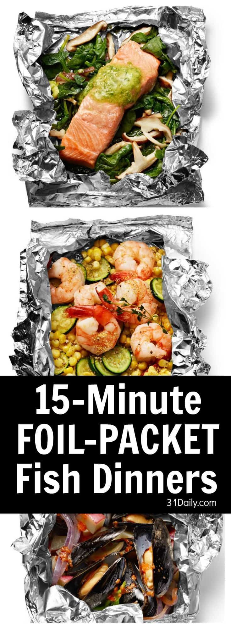 15 Minute Super Easy Foil Packet Fish Dinners -   16 healthy recipes Fish foil packets ideas