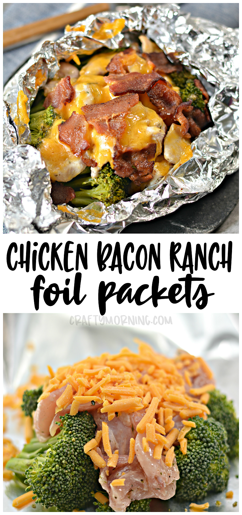 Chicken Bacon Ranch Foil Packets - Crafty Morning -   16 healthy recipes Fish foil packets ideas