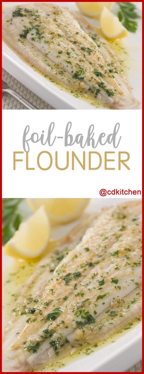 Foil-Baked Flounder Recipe | CDKitchen.com -   16 healthy recipes Fish foil packets ideas