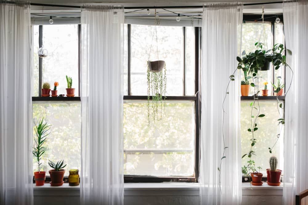 Here are 25 Different (Stylish) Ways to Cover Your Windows -   16 plants Apartment curtains ideas
