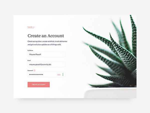 44 Beautiful Sign Up form Designs | Naldz Graphics -   16 plants Background design ideas