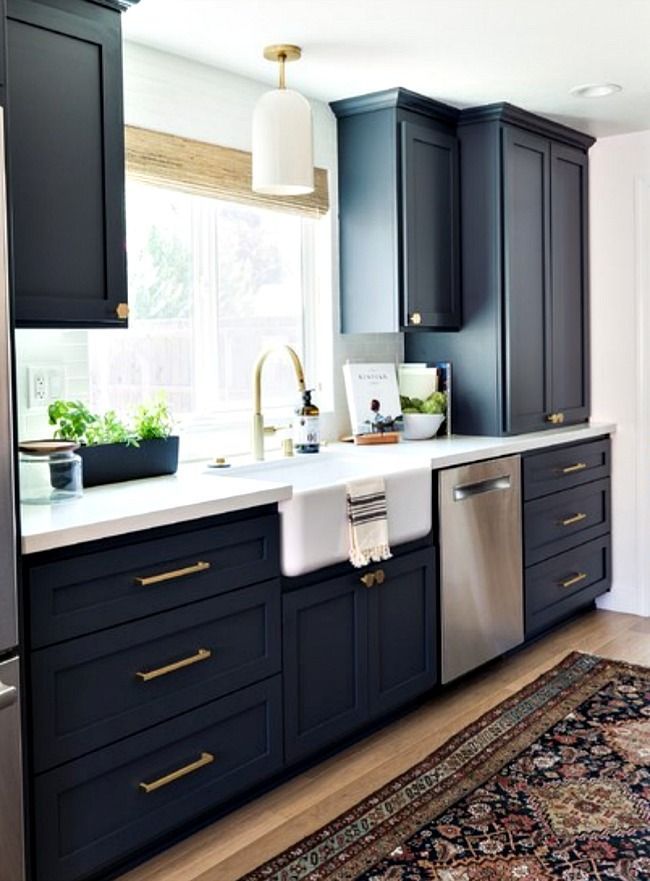The Best Dark Blue Paint, Decor and Inspiration -   16 room decor Blue cabinets ideas